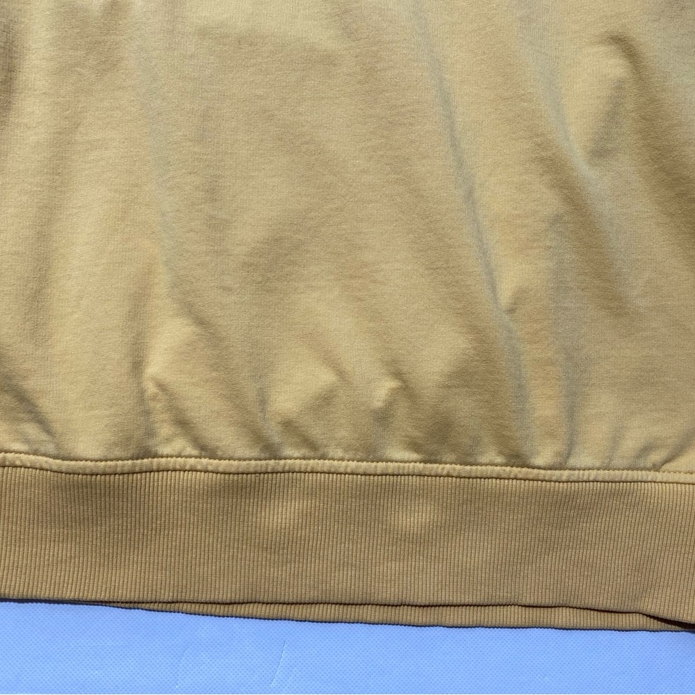 GOOD- Size XXL Mens IZOD Long Sleeve 1/4 Button Pullover Cotton Polyester Yellow - Picture 2 of 9